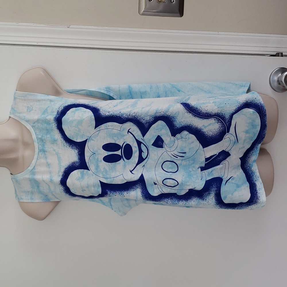 Mickey Mouse Tie Dye Splatter Tank Size M